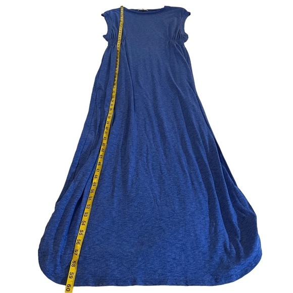 NWT Vitamin A Florence Eco Cotton Long Dress Swimsuit Cover Up in Blue S - Picture 11 of 13